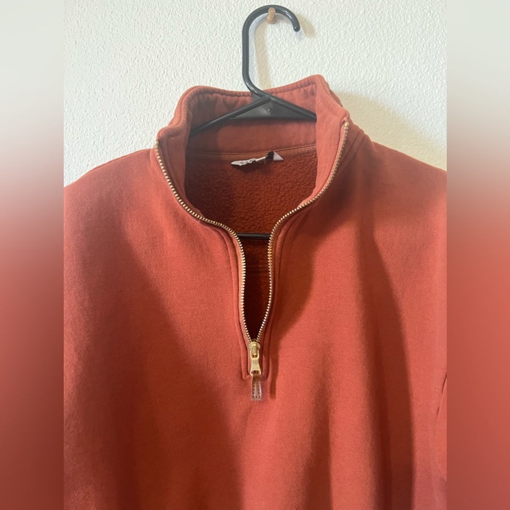 Copper Orange Zip Up Jacket